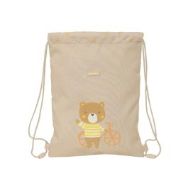 Bolsa Mochila con Cuerdas Safta Osito Beige 26 x 34 x 1 cm