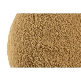 DKD Home Decor Cojin Suelo Boho Bucle 1c24 Mostaza 50 x 50 x 40 cm