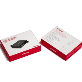 Fonestar FO-42DAV Convertidor Audio Digital a Analógico con Salida Toslink/RCA, Auriculares Jack 3.5mm, Volumen y Graves