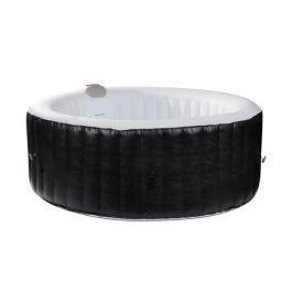 Sunspa Spa Hinchable Redondo 4 Plazas con 130 Micro Jets de Burbujas de Oxígeno Reconstituyentes y Estructura de Poliéster Laminado Reforzado