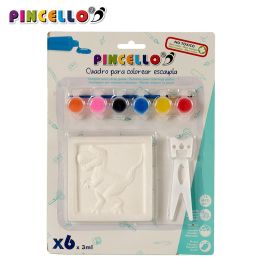 Pincello Cuadro Escayola Para Colorear Surtido de 6, 2x29x22 cm (24 Unidades) Pincello Cuadro Escayola Para Colorear Surtido de 6, 2x29x22 cm (24 Unidades)