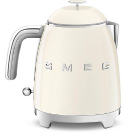 Smeg KLF05CREU Mini Hervidor de Agua Beige, 0.8L, 1400W, Acero Inoxidable, Indicador de Nivel de Agua, Filtrado
