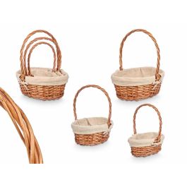 Set 3 Cestas Mimbre Ovaladas Kipit 34X39CM (8 Unidades) Precio: 118.88999958. SKU: B12WDVXKRT
