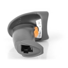Digitus Escáner manual de códigos de barras 1D/2D QR cableado, CMOS, USB, IP54, gris/negro