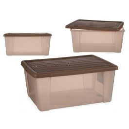 Stefanplast Caja Elegance 15L Beige Marron Translucido 29x17x39 cm (Set de 6) Precio: 35.88999997. SKU: S3609736