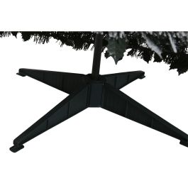 DKD Home Decor Árbol de Navidad Tradicional de PVC y LED, Plegable y Desmontable, en Rojo y Blanco, 71x71x180 cm, con protección IP44