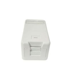 Lanview Caja de Superficie para 1 Conector RJ45 - Montaje en Pared, con Cubierta Antipolvo