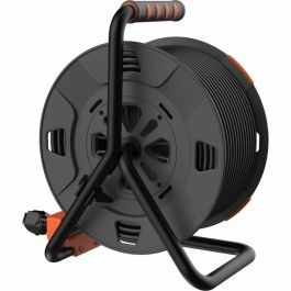 Quarx QUA4004282466321 - Enrollador de Cable para Bricolaje 40 m, H07RN-F 3G2,5 mm², Tambor Metálico