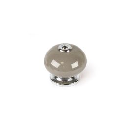 Blister con 4 pomos redondos para mueble fabricado en porcelana acabado gris mod. e517 ø40mm rei Precio: 8.49999953. SKU: S7912587