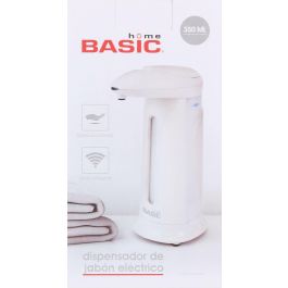 Basic Home Dispensador Jabon Electrico 350Ml con Dimensiones 11 cm Ancho x 21 cm Alto x 10 cm Largo (6 Unidades)