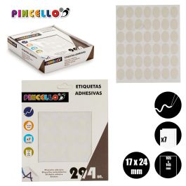 Etiquetas Adhesivas 17X24Mm Oval 7 Pags Pincello (120 Unidades) Etiquetas Adhesivas 17X24Mm Oval 7 Pags Pincello (120 Unidades)