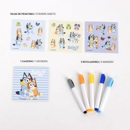 Cerdá DIY Set para Crear Mochila Bluey de 30x38x14 cm Azul. Kit Hazlo Tú Mismo para Niños con Diseño de Personajes. Edad Mínima 3 Años.