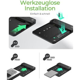 ICY BOX Docking Station para 2.5" SATA y M.2 NVMe - USB 3.2