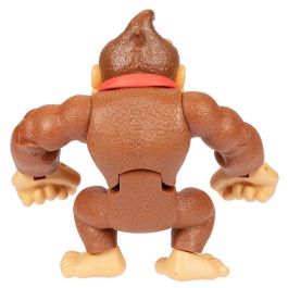 Jakks Pacific 76198-4L Figura Donkey Kong Deluxe Super Mario 15 cm 10 puntos articulación oficial Nintendo +3 años