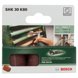 Bosch Abrasivo Cónico PRR 30mm G80 x3 Piezas