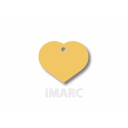 Placa identificativa Imarc Heart Amarillo Precio: 7.49999987. SKU: B1DSWJQGZE