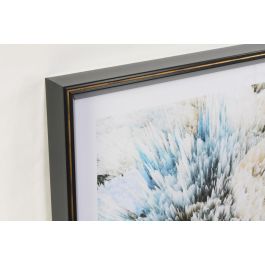 DKD Home Decor Cuadro de Pared Glam Nebulosa Dorado y Azul, Fabricado en MDF y Cristal, Medidas 100 cm Alto x 70 cm Ancho x 6 cm Fondo