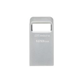 KINGSTON DataTraveler Micro Unidad Flash USB 3.2 Gen 1 128GB Plata Metal 200MB/s lectura USB-A Compacta Precio: 19.49999942. SKU: S55156861