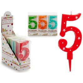 Vela Cumpleaños Números Grande 5 Surtidos - Arte Regal 17x8 cm (36 Unidades) Precio: 36.88999963. SKU: B123585LSJ