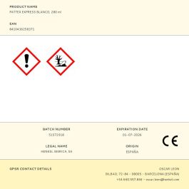Pattex Silicona Sellajuntas Baños y Cocinas Blanco 280ml, Antimoho, Secado Rápido 1h, Multimaterial, Larga Duración