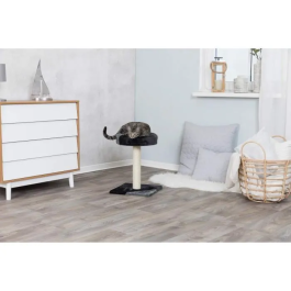 Trixie Árbol de Gato Tarifa 52 cm Felpa Gris y Negra Sisal Natural