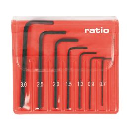 RATIO Juego de 7 Llaves Allen Acodadas de Precisión. Set de Herramientas Métricas con Medidas de 0,7 mm a 3,0 mm. Precio: 3.50000002. SKU: B1G9A5XE6X