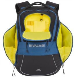 Rivacase 5225 Mochila Mercantour 15.6" 20L Nylon Negro/Azul con Compartimento para Portátil y Tableta
