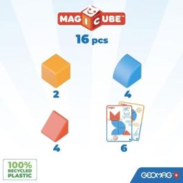 Bloques magnéticos - GEOMAG - Bloques y tarjetas Magicube - 16 piezas - Educativo - Plástico reciclado Bloques magnéticos - GEOMAG - Bloques y tarjetas Magicube - 16 piezas - Educativo - Plástico reciclado