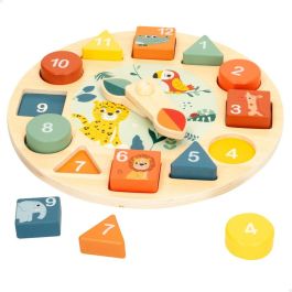 Woomax Puzzle Reloj de Madera Animales 22 cm. Juguete Didáctico Infantil para Aprender la Hora, Edad +24 Meses Precio: 10.50000006. SKU: B12L2GZRWY