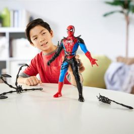 Hasbro G0728 Figura Spider-Man Venom Transformación Líquida 27cm - Cómics Marvel con 6 Accesorios y Efecto Venomizado