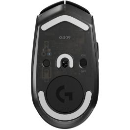 Logitech G309 Ratón Gaming Inalambrico Negro Óptico 25600 DPI Sensor HERO 25K LIGHTSPEED