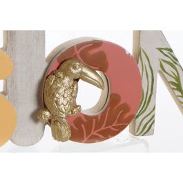 DKD Home Decor Decoracion Tropical Naranja Amarillo 4 x 12 x 44 cm (4 Unidades)