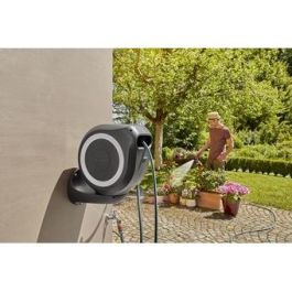 Gardena Enrollador de Manguera Automático de Pared RollUp M 20 m con Borde Blanco