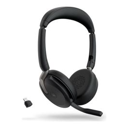 Jabra Evolve2 65 Flex MS Stereo USB-C Auriculares Inalámbricos y Alámbricos Diadema Oficina/Centro Llamadas Certificado Microsoft Teams Negro