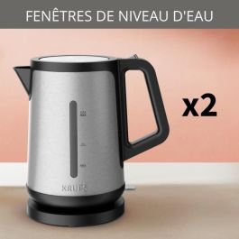 KRUPS BW442D10 Línea de control Hervidor eléctrico inalámbrico de acero inoxidable, 2400 W, Capacidad 7 L, Apertura asistida de la tapa KRUPS BW442D10 Línea de control Hervidor eléctrico inalámbrico de acero inoxidable, 2400 W, Capacidad 7 L, Apertura asistida de la tapa