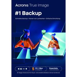 Acronis True Image Essentials - 5 Computers - 1 year subscription - ESD-DownloadESD Precio: 91.50000035. SKU: B17MDWKFN6