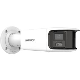 Hikvision Cámara IP Bullet 8MP 4K Panoramic ColorVu 4mm WDR H.265+ IP67 Audio Alarma Micro Luz Blanca 40m PoE