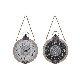 DKD Home Decor Reloj Sobremesa Boho Negro Blanco 6.5x50x40 cm Mandala MDF Hierro (Pack de 2 Unidades Surtidas) Precio: 57.49999981. SKU: S3041503