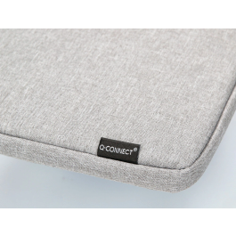 Q-connect Funda para Portátil 13,3'' con Asa y Bolsillo Exterior, Gris, 350x250x25 mm