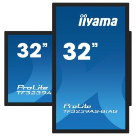 iiyama TF3239AS-B1AG Monitor Táctil Profesional 31.5 Pulgadas Full HD IPS 1920x1080 LED 8ms Negro M-Touch 2xHDMI+DP
