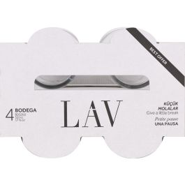 LAV Set de 4 Vasos de Sidra con Capacidad de 510 cl, Modelo Ek Bdg392Cs Best Offer, Medidas Ø 9 x 12 cm, Peso 14.83 kg (12 Cajas)