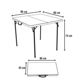 Mesa Plegable Lifetime Blanco 86 x 74 x 86 cm