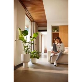 Elho ELH2904503045100 Maceta Vibes Fold Coupe, Blanco, L 30xAn 29.5xAl 45 cm, Interior, 100% Reciclado