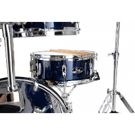 Pearl 2016B/1007T/1208T/1414F + 1405S Kit de Batería Roadshow con Herrajes, Sillín y Platos Solar - Royal Blue Me Pearl
