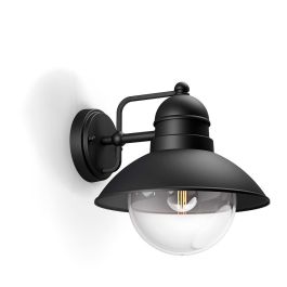 Philips Aplique de Pared Exterior Hoverfly E27, Negro, Aluminio IP44, Luz hacia Abajo, Max. 60W (Bombilla no Incluida) Precio: 43.49999973. SKU: S7908846