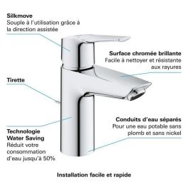 Grohe Mezclador monomando de lavabo Start Tamaño S Chrome Grohe Mezclador monomando de lavabo Start Tamaño S Chrome