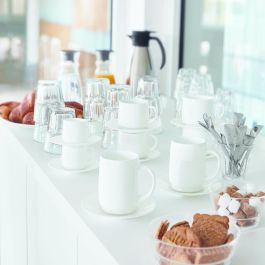 Arcoroc Set 6 Mugs Intensity Baril 29 cL Vidrio Beige