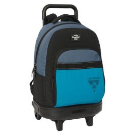 Mochila Escolar con Ruedas BlackFit8 California Azul Negro 33 x 45 x 22 cm