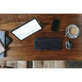 Cherry KW 9200 MINI Teclado Compacto Inalambrico 2.4GHz, Bluetooth 5.0 y con Cable Recargable Negro