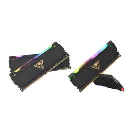 Patriot PVSR416G320C8K Viper Steel RGB DDR4 16GB (2x8GB) 3200MHz CL18 DIMM Memoria RAM con Intel XMP 2.0